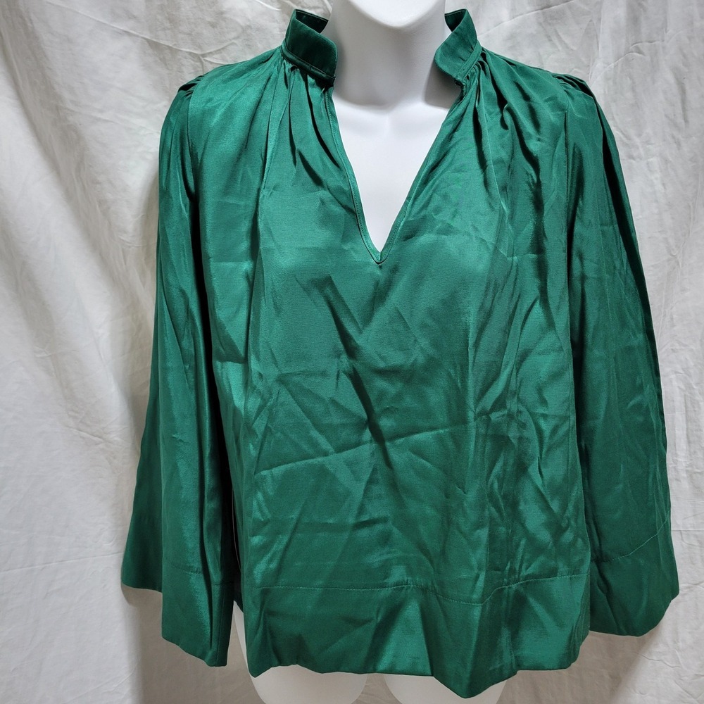 Tuckernuck Pomander Place Phillipa Blouse Rosemary Green Size Small NWT